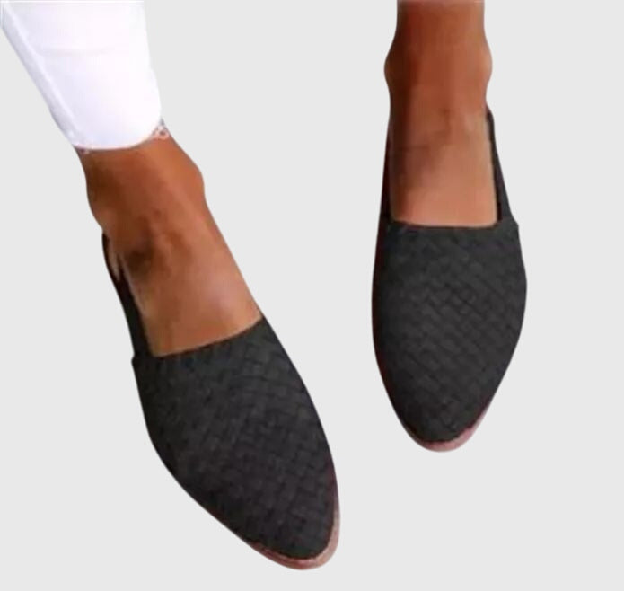 Solange Bergström | Tan Woven Leather Orthopedic Flat Loafer