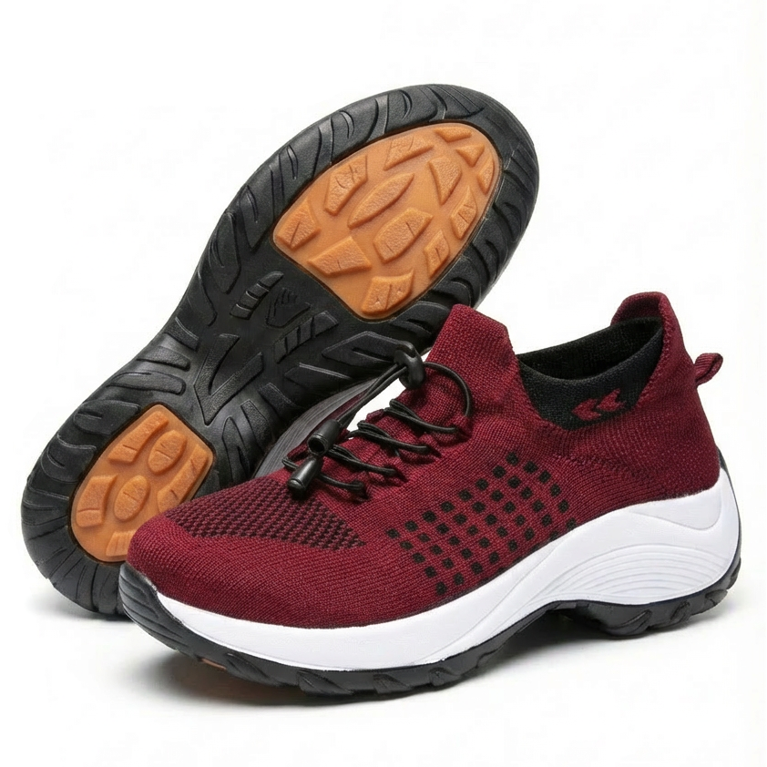 ShiftFOX™ | Women's 12-Hour Comfort Shoes for Nurses & Service Workers — Heel, Knee & Back Pain Relief (Purple)