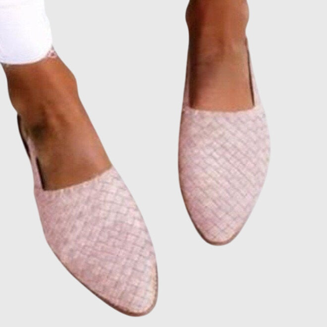 Solange Bergström | Tan Woven Leather Orthopedic Flat Loafer