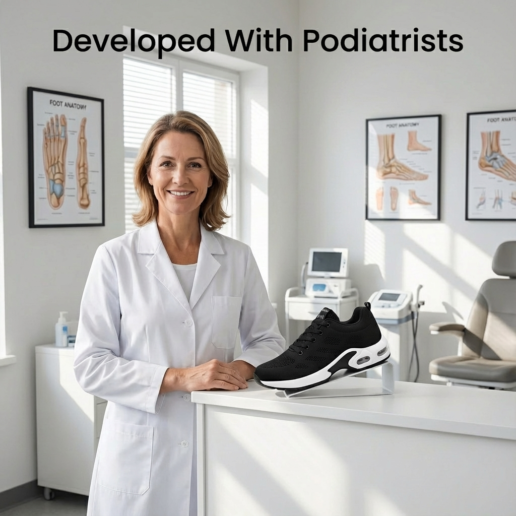 ShiftFOX™ | Women's 12-Hour Comfort Shoes for Nurses, Heel & Back Pain Relief