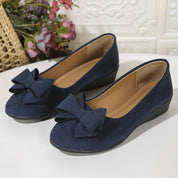 Amélie Saintjour | Grey Bow Detail Orthopedic Ballet Flats
