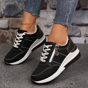 Freya Lindqvist | Women's Navy Blue Orthopedic Lace-Up Sneaker