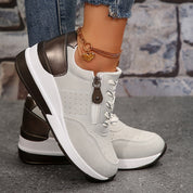 Freya Lindqvist | Women's Navy Blue Orthopedic Lace-Up Sneaker