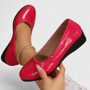 Giselle Fontaine-Moreau | Brown Quilted Wedge Orthopedic Loafers