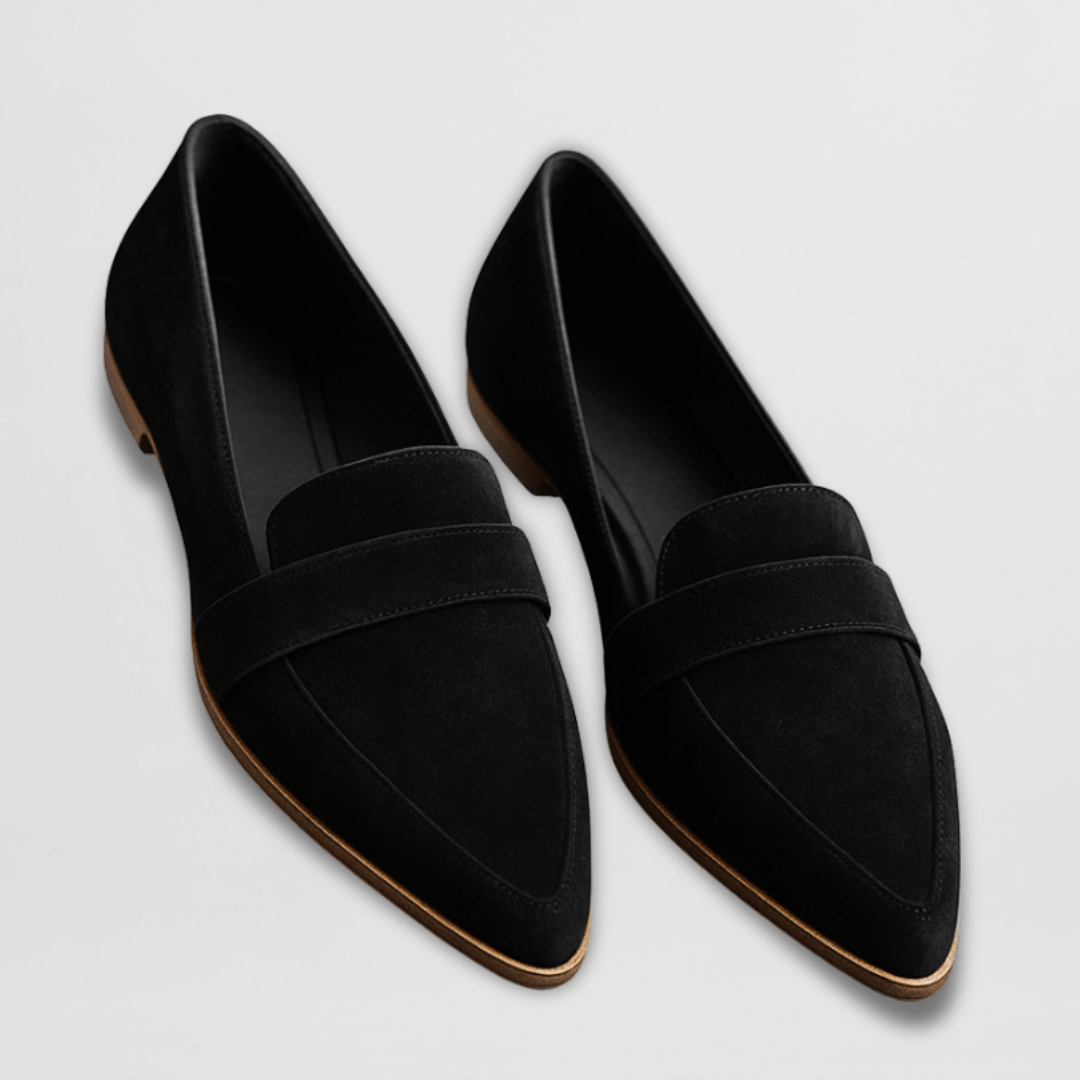 Célinde Favreau | Orthopedic Soft Suede Loafers in Tan