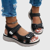 Britta Solvang | Orthopedic Platform Sandals in Taupe