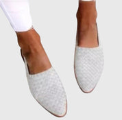 Solange Bergström | Tan Woven Leather Orthopedic Flat Loafer