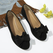 Amélie Saintjour | Grey Bow Detail Orthopedic Ballet Flats