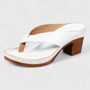 Sunniva Thorvaldsen | Black Orthopedic Wedge Flip Sandals