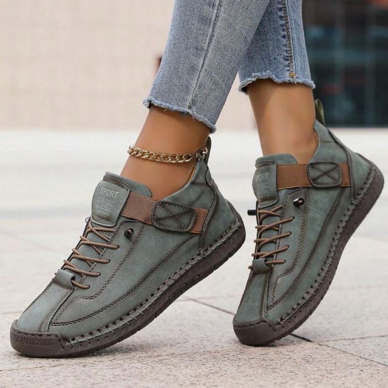 Marguerite Hollowell | Orthopedic Comfort Sneakers in Sage Green