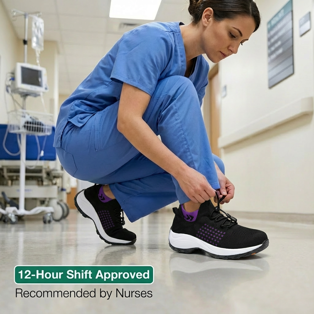 ShiftFOX™ | Women's 12-Hour Comfort Shoes for Nurses & Plantar Fasciitis Relief