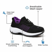 ShiftFOX™ | Women's 12-Hour Comfort Shoes for Nurses & Plantar Fasciitis Relief