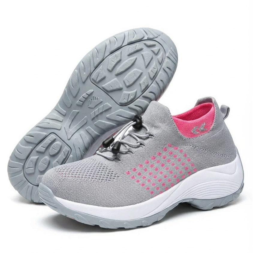 ShiftFOX™ | Women's 12-Hour Comfort Shoes for Nurses & Service Workers — Heel, Knee & Back Pain Relief (Purple)