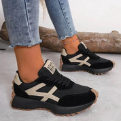 Cecilia Wyndford | Green & Tan Orthopedic Lace-Up Sneakers
