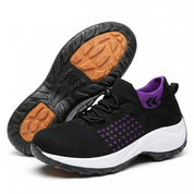 ShiftFOX™ | Women's 12-Hour Comfort Shoes for Nurses & Service Workers — Heel, Knee & Back Pain Relief (Purple)
