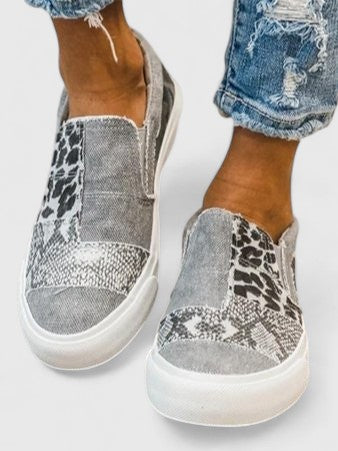 Théodine Blackwell | Animal Print Slip-On Orthopedic Loafers