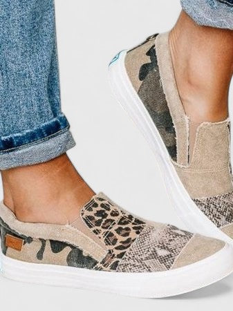 Théodine Blackwell | Animal Print Slip-On Orthopedic Loafers