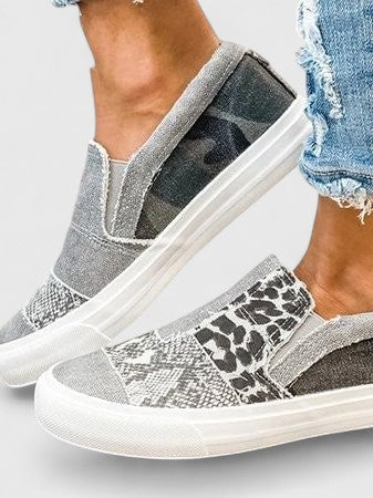 Théodine Blackwell | Animal Print Slip-On Orthopedic Loafers