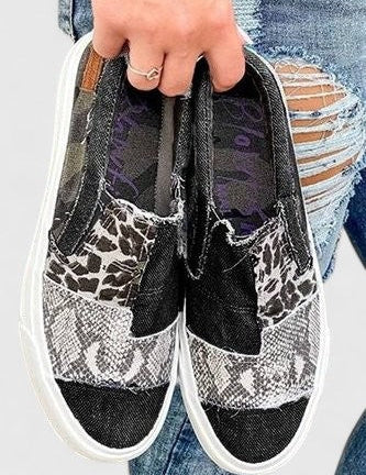 Théodine Blackwell | Animal Print Slip-On Orthopedic Loafers