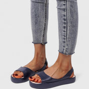 Solveig Danbäck | Pink Platform Orthopedic Slip-On Sandals