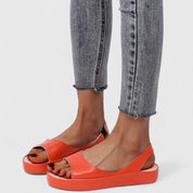 Solveig Danbäck | Pink Platform Orthopedic Slip-On Sandals