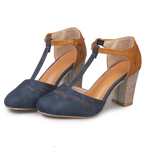 Catalina Vossberg | Two-Tone Orthopedic Block Heel Pumps