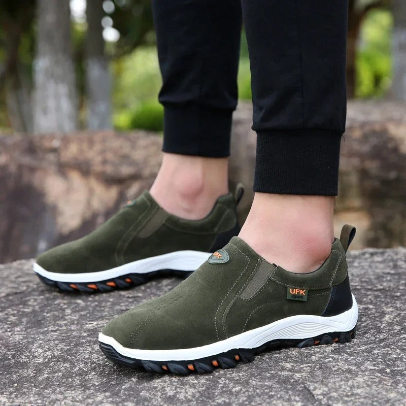 OrthoFOX™ | Men's Orthopedic Slip-On Trail Shoes for Heel Pain & Plantar Fasciitis Relief