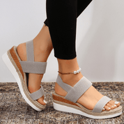 Sigrid Holmberg | Orthopedic Platform Sandals in Beige