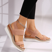 Sigrid Holmberg | Orthopedic Platform Sandals in Beige