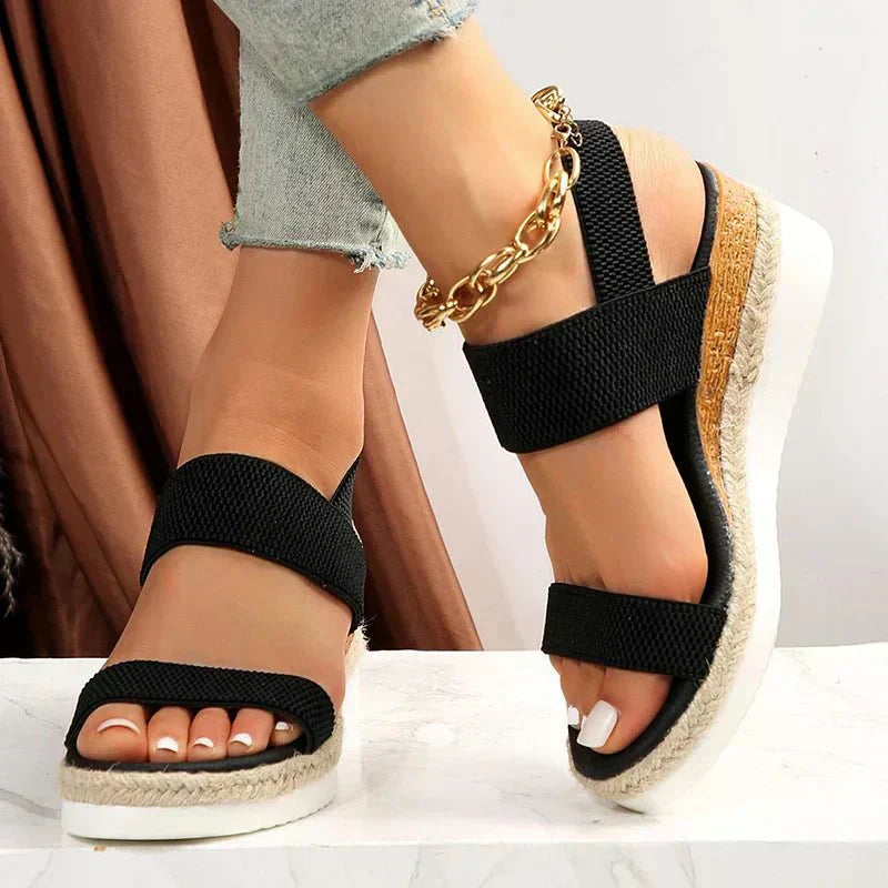 Sigrid Holmberg | Orthopedic Platform Sandals in Beige