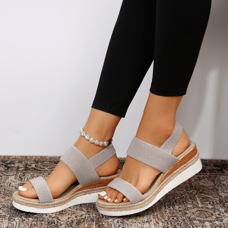 Sigrid Holmberg | Orthopedic Platform Sandals in Beige